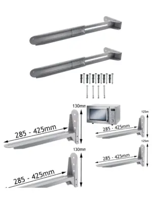 Swan Microwave Wall Mount Brackets – Pair of Heavy‑Duty Kitchen Supports
