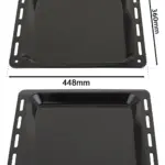 Swan Oven Compatible Enamel Baking Tray – 448×360 mm, 25 mm Deep