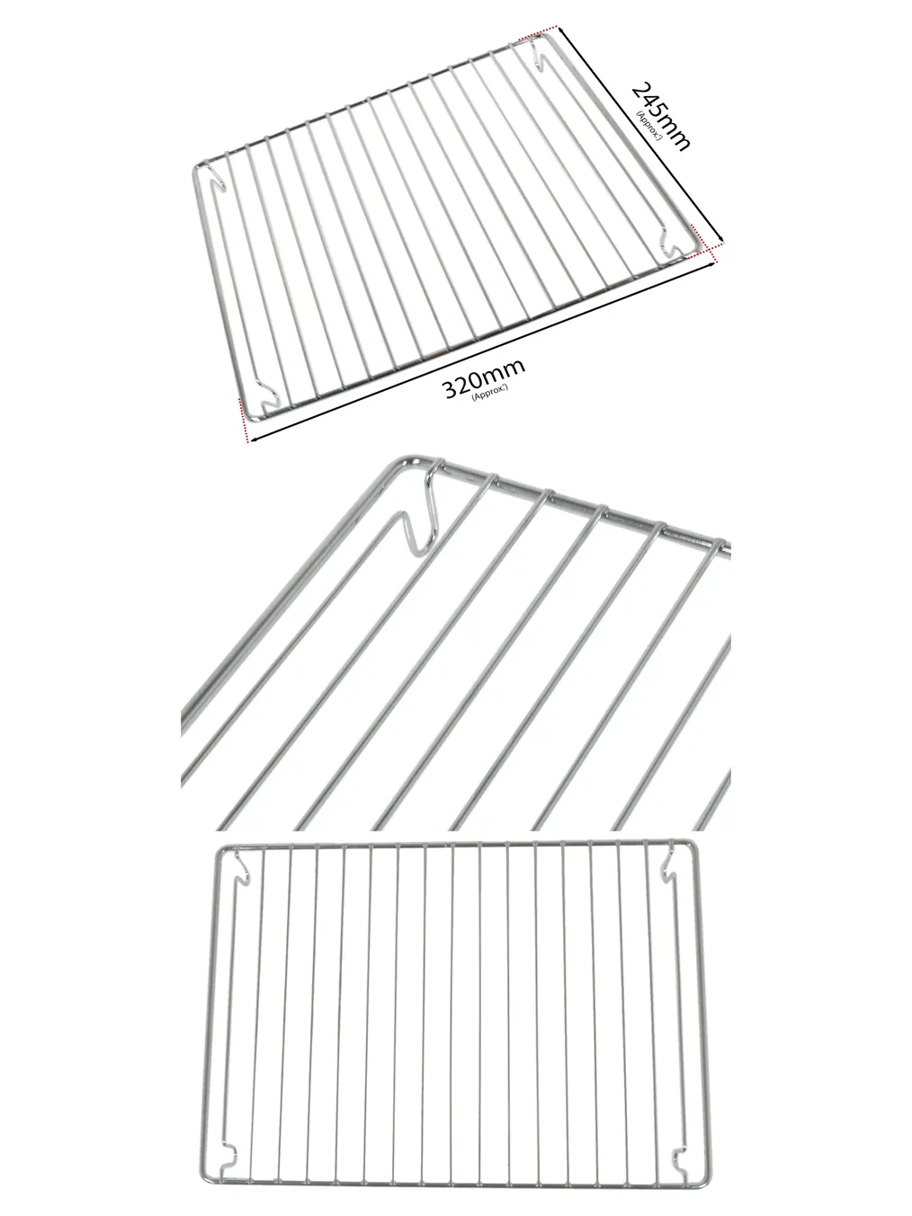 Swan Oven Grill Pan Grid 320x245mm – fits SX1010, SX1015 & SX1020