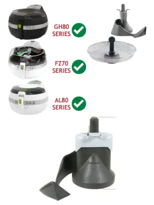Tefal Actifry Accessory Set: Mixing Paddle & Chip Tray for 1kg/1.2kg