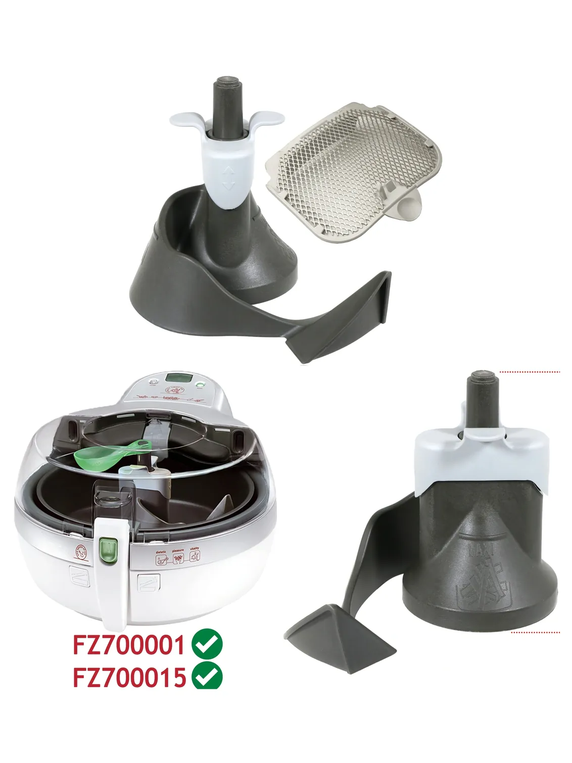TEFAL Actifry Filter & Mixing Paddle – Fits FZ700001/12, FZ700015/12