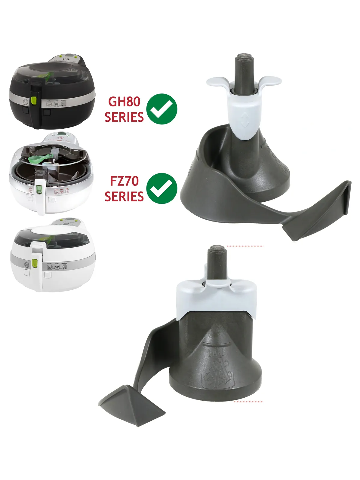 Tefal Actifry Mixing Blade & Stirring Paddle + Seal Replacement Set