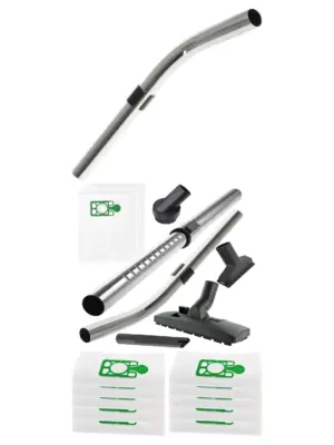 Telescopic Bent End Rod Handle, 32mm Tool Kit & 10 Dust Bags – Numatic