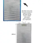 Terzismo LAM2501 Metal Mesh Range Hood Grease Filter
