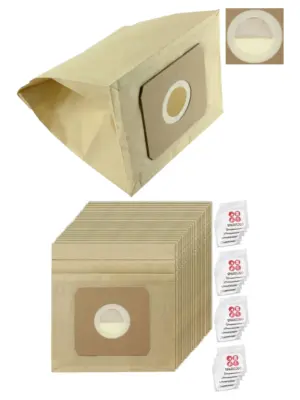TESCO VC010/315C Vacuum Dust Bags – 20 Pack + 20 Freshener Tabs