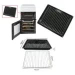Thetford Caravan Oven Grill Pan with Drip Tray & Insert – 355×280 mm
