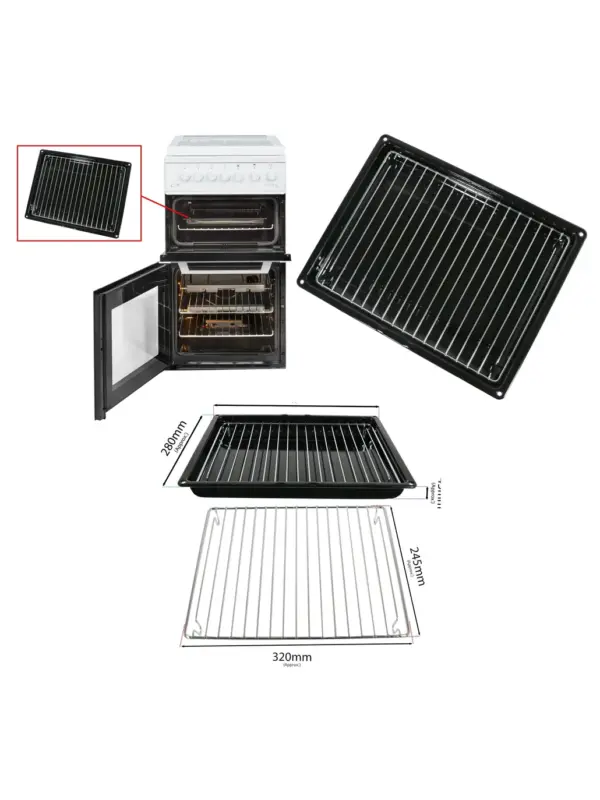 Thetford Caravan Oven Grill Pan with Drip Tray & Insert – 355×280 mm