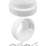 Threaded Dryer Vent Adapter – Male 4mm/100mm Duct Hose Connector