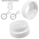 Threaded Female Dryer Vent Adapter 4mm 100mm Duct Hose Connector