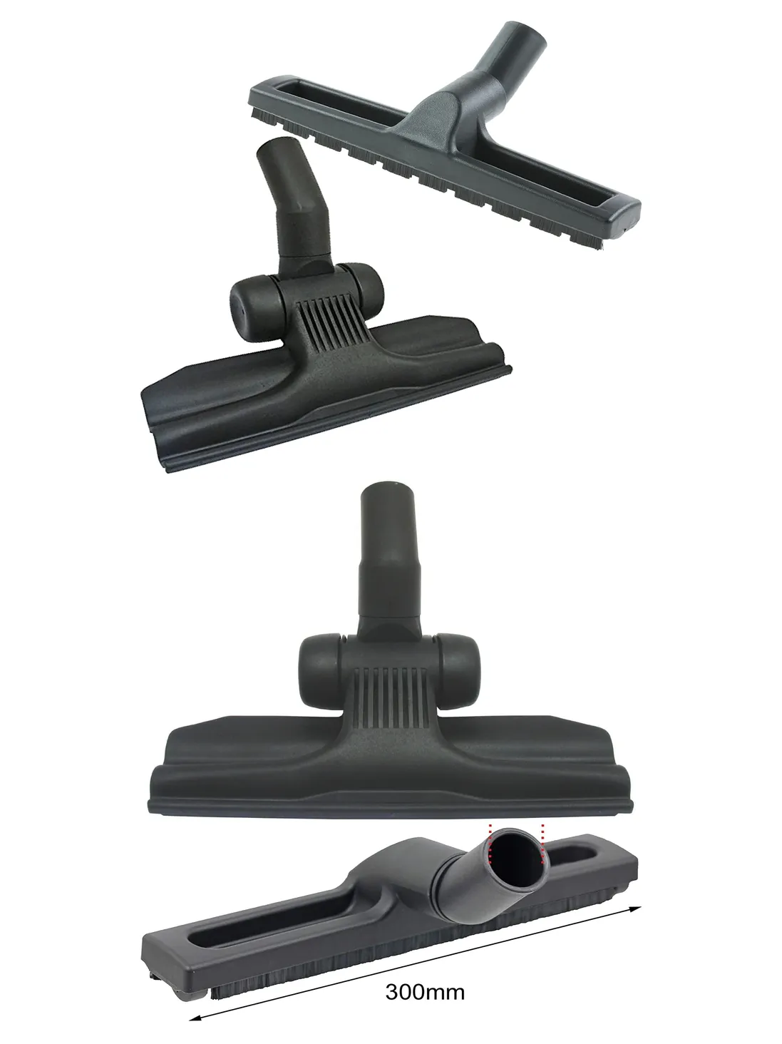 Titan 32mm Slim Hard Brush Wheel Attachment for Vacuum Cleaners