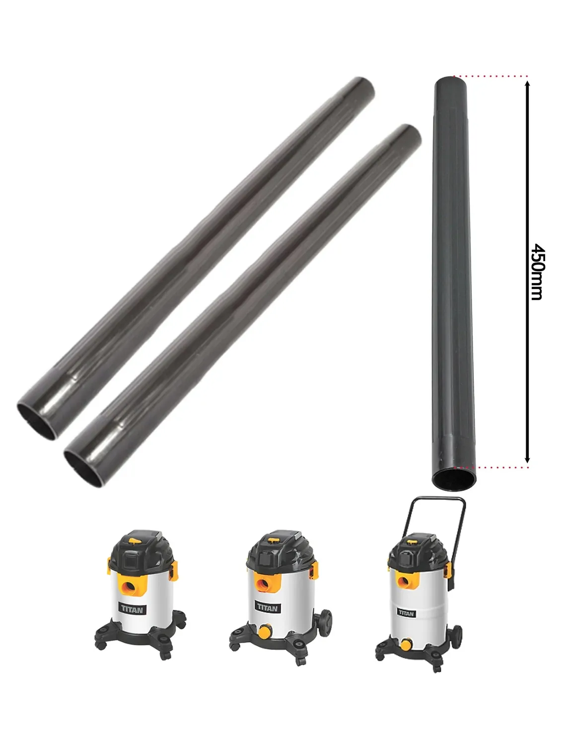 Titan 35mm Ext Rod for TTB775/776/777 20‑40L Vacuum