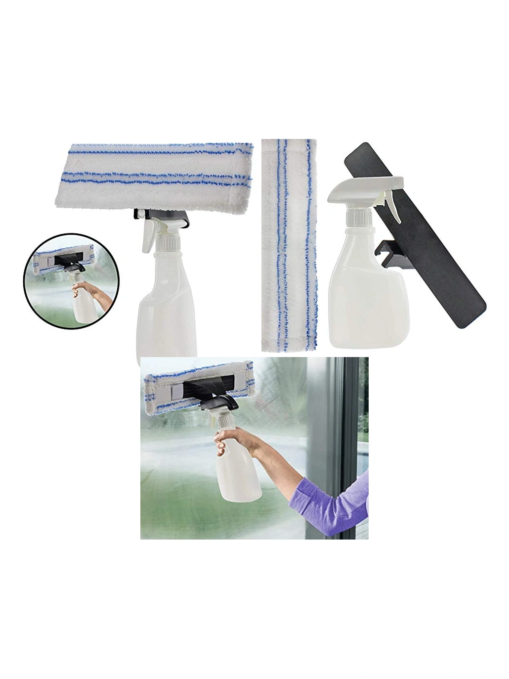 Titan-Compatible Window Cleaning Spray Pad & Bottle Kit