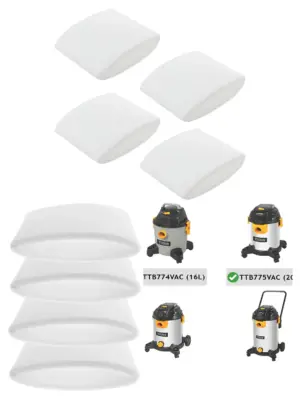 Titan Filter Sleeve Pack of 4 for TTB774/775/776/777