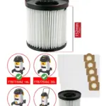 Titan TTB Vacuum Cleaner Filter Set – Fits 16L‑40L Models + 5 Bags