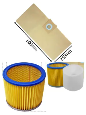 Titan TTB350/351/430 Wet‑Dry Filter Cartridge with 10 Replacement Bags