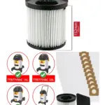 Titan TTB774/775/776/777 Vacuum Filter Sleeve + 10 Bags