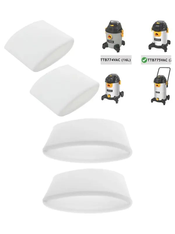 Titan TTB7xxVAC Dual Filter Sleeve Set – Fits 16‑40L Water Filters
