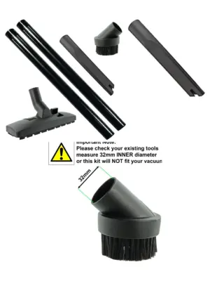 Titan Vacuum Cleaner Extension Rods & Tool Kit – 32mm Attachments