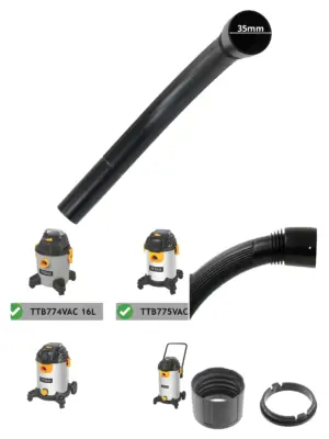 Titan Vacuum Curved Handle with 35mm Angled End – Fits TTB774‑TTB777
