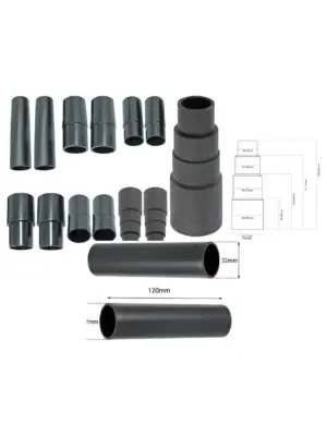 Titan Vacuum Dust Adapter Set 12 pcs 26-38mm for Sander & Planer