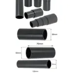 Titan Vacuum Dust Extractor Adapter Set – 6 Sizes 26‑38mm for Sanders