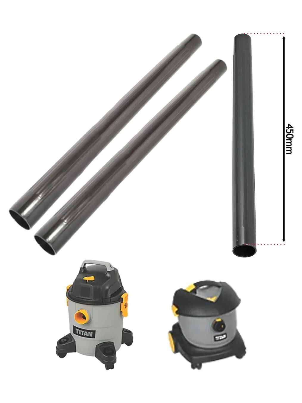 Titan Vacuum Extension Tube 35mm – Set of 2 for 16L TTB7xxVAC