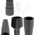 Titan Vacuum Extractor Hose Adapter Kit – 5 Sizes (26‑38mm), 2 Pack