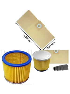 Titan Vacuum Filter Cartridge for TTB350/351/430 + 10 Bags & Adapter