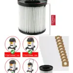 Titan Vacuum Filter for TTB774-777VAC (16-40L) + 10 SMS Bags