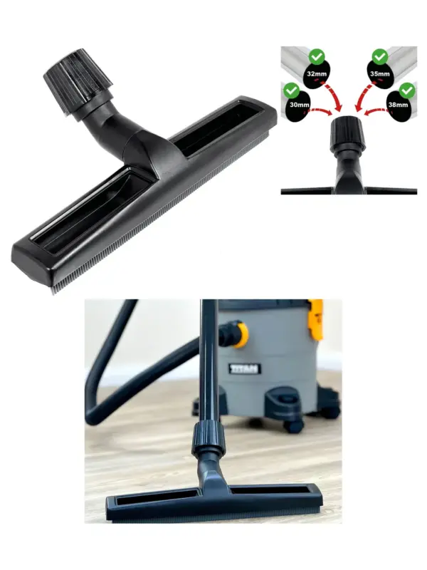 Titan Vacuum Wet Floor Squeegee Nozzle 30‑38 mm – Easy Pick‑Up Tool