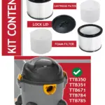 Titan Wet/Dry Filter with Foam Sleeve for TTB350/351/671/784 Vacuums