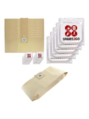 Titan Wet/Dry Vacuum Dust Bag Set 16‑40L (10 pcs) + Freshener Tabs