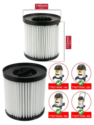 Titan Wet/Dry Vacuum Filter 16L‑40L TTB774‑777 Compatible with 791KH
