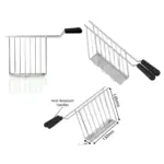 Toaster Rack with Drip Tray – Toastie & Sandwich Holder