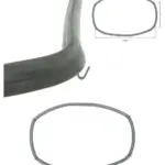 Top Oven Door Seal for Bosch Neff Siemens with Corner Clips 00659556