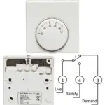 Tower Thermostat for Combi Boilers – 10‑30°C, 60 mm Mount, STTRS1 V2