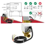 Tower VAL228MV 28mm 2‑Port Motorised Zone Valve for Heating & Boiler