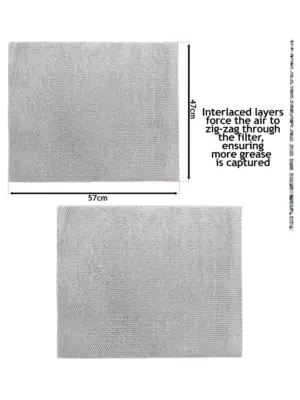 Tricity Bendix Metal Mesh Grease Filter for Cooker Hood 57x47cm