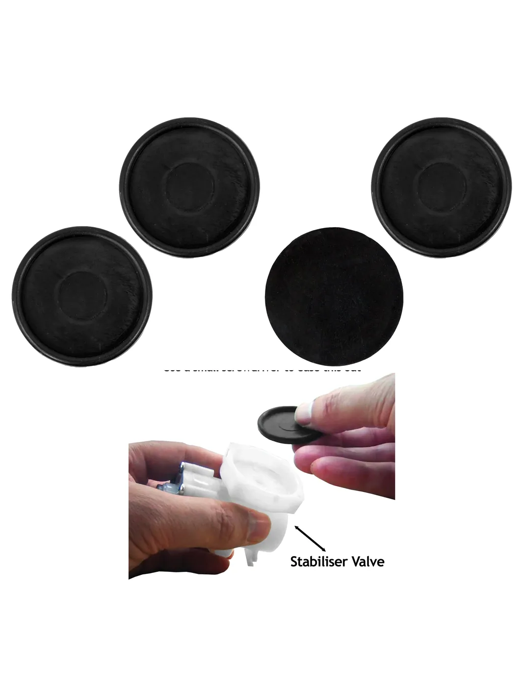 Triton Aspirante Shower Valve Rubber Seal – 40mm, Pack of 2