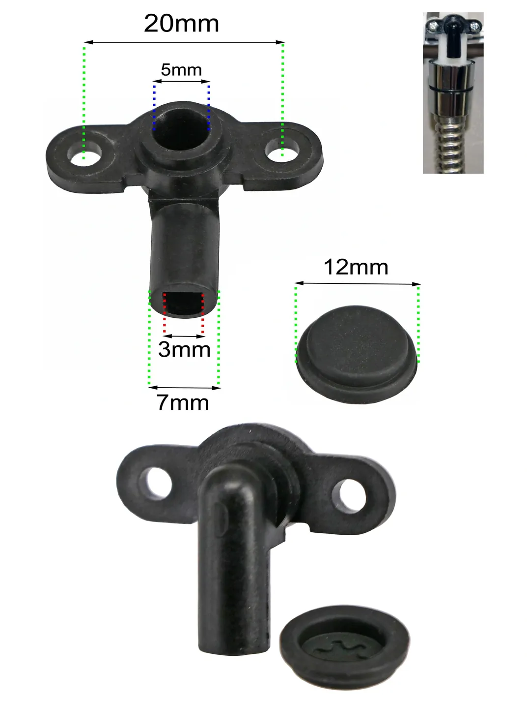 Triton Black Electric Shower Pressure Relief Valve PRD 82800450