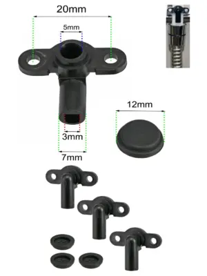 TRITON Electric Shower PRD Pressure Relief Valve – 3 Black Burst Discs