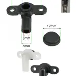 Triton Electric Shower Pressure Relief Valve Kit – White/Black, 2 Pack