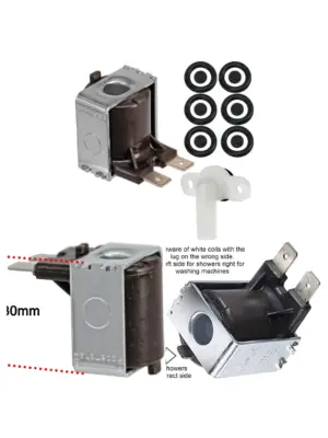 Triton Electric Shower Solenoid Coil & Pressure Relief Valve Seal Kit