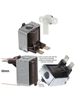 Triton Electric Shower Solenoid Coil with PRD Pressure Relief Valve