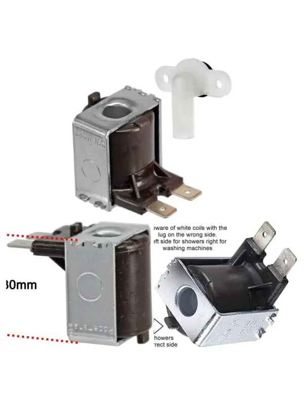 Triton Electric Shower Solenoid Coil with PRD Pressure Relief Valve