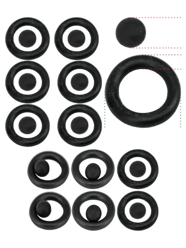 Triton Shower PRD Seal Kit – 6 O‑Ring & 6 Rubber Ball Valve Seals