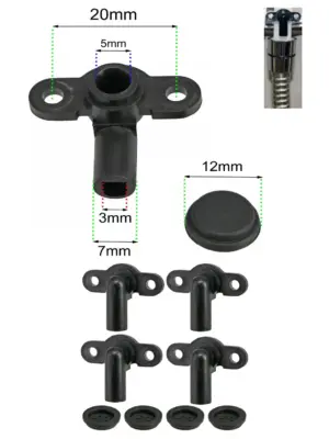 TRITON Shower Pressure Relief Valve & Burst Disc Seal – Black