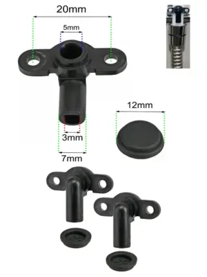 TRITON Shower Pressure Relief Valve & Burst Disc Seal – Black