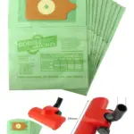 Turbine Carpet Brush with 10 Paper Dust Bags for Numatic Hetty Vacuum