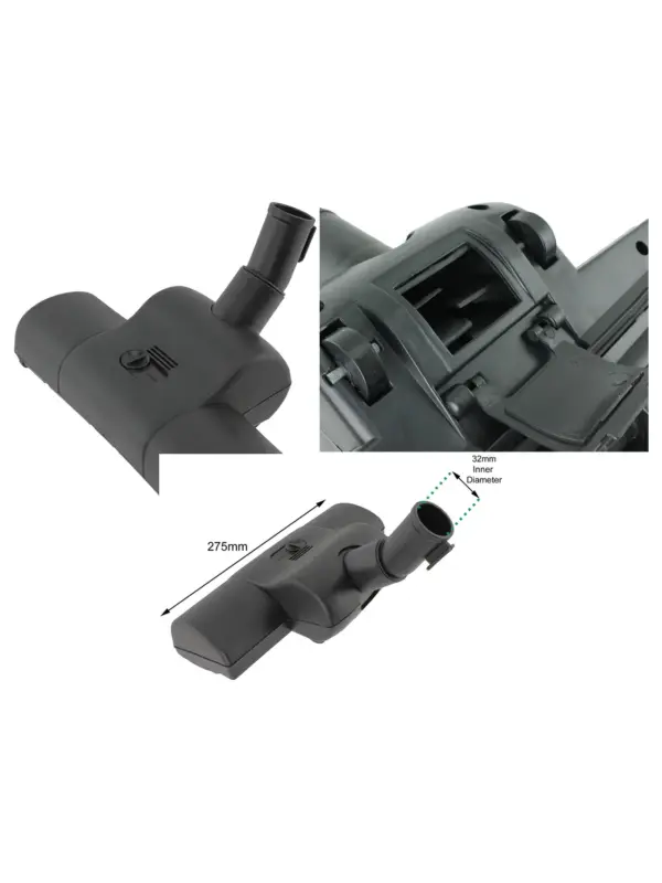 Turbo Beater Bar Brush Head Replacement for Nilfisk Vacuums – 32mm